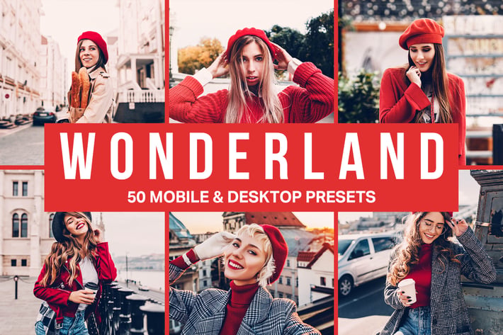 50 Wonderland Lightroom Presets and LUTs
