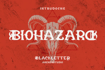 Biohazard - Blackletter Font