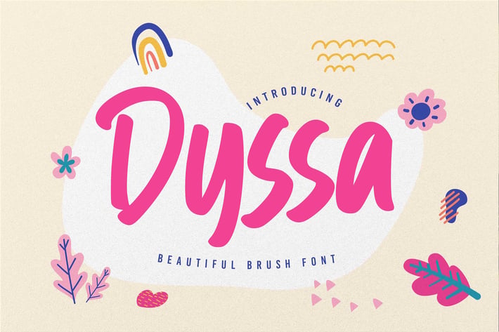 Dyssa - Beautiful Brush Font
