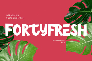 Fortyfresh Display Font