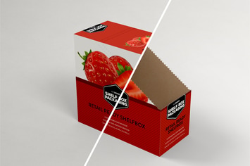 Retail Shelfbox 13 Packaging Mockup