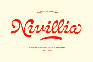 Nivillia - Bold Script Font