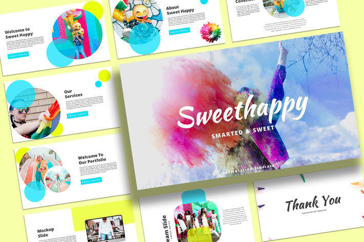 Sweet Happy - Keynote Presentation Template