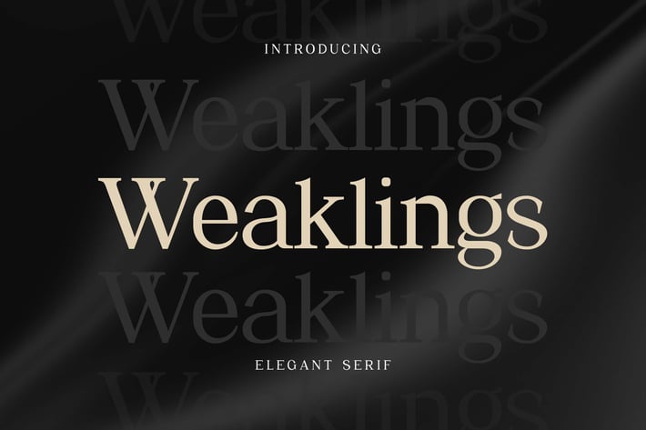  Weaklings Elegant Serif Font