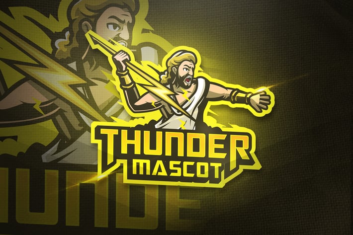 Thunder Mascot - Esport & Mascot logo