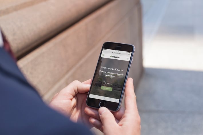 iPhone 6S City Street Mockup 7 of 8