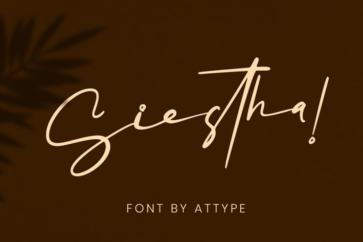 Siestha - Signature Font