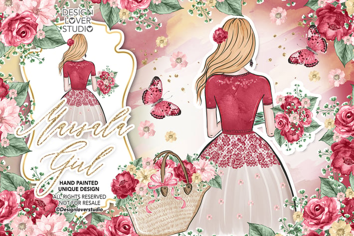 Marsala Girl design