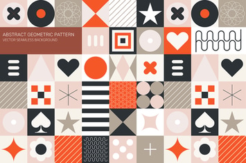 Abstract Geometric Pattern, Seamless Background