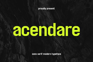 Acendare Modern Sans Serif