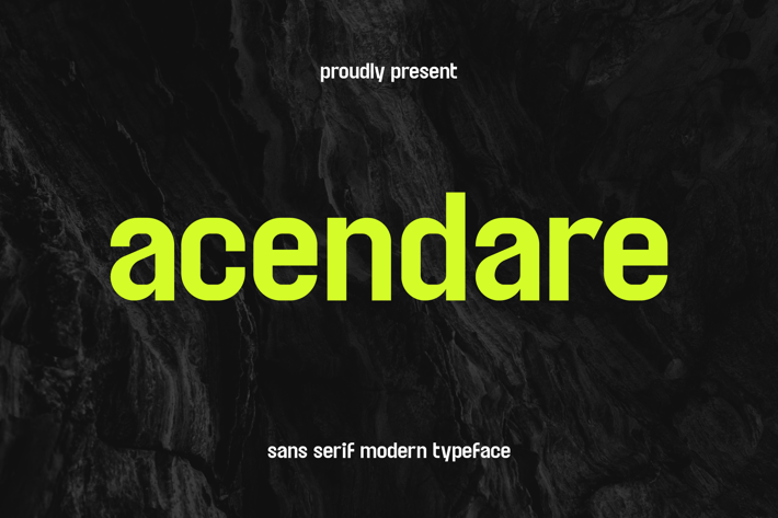 Acendare Modern Sans Serif