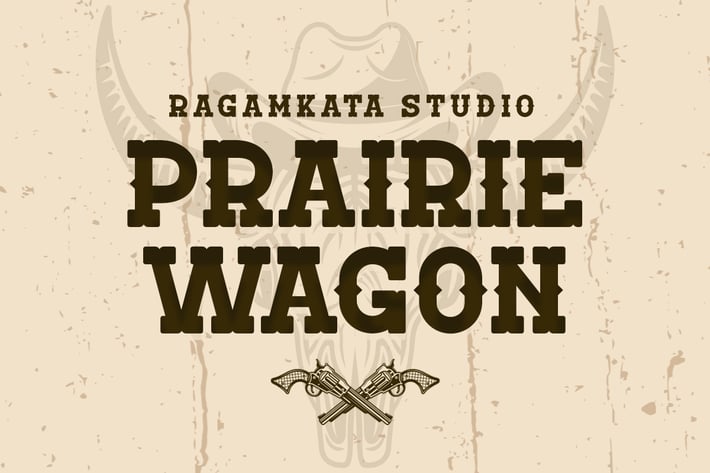Prairie Wagon - Classic Western Font
