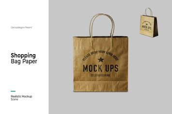 Sopping Bag Paper Mock Up