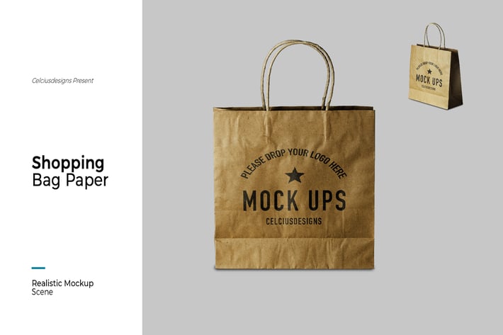 Sopping Bag Paper Mock Up