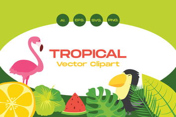 Tropical Summer Clip Art