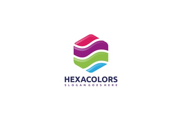 Colorful Hexagon Logo