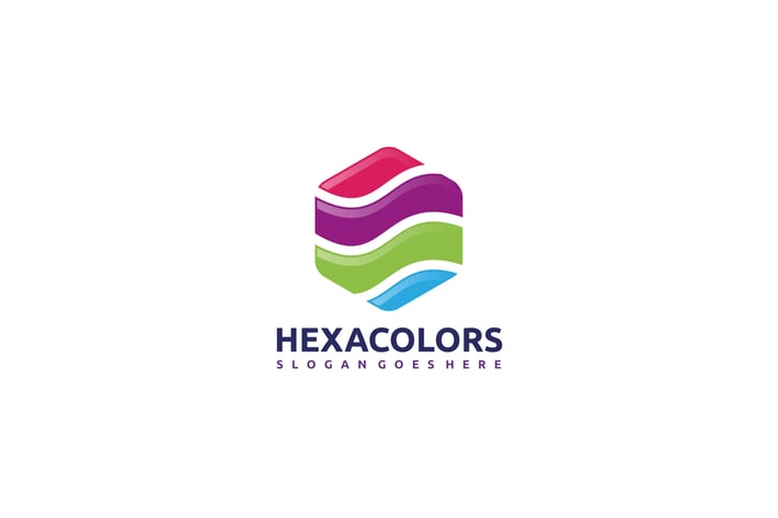 Colorful Hexagon Logo