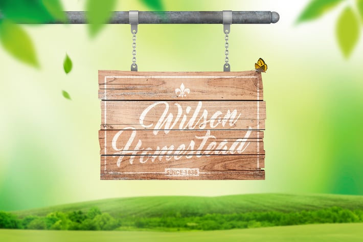 Hanging Wooden Sign Mockup