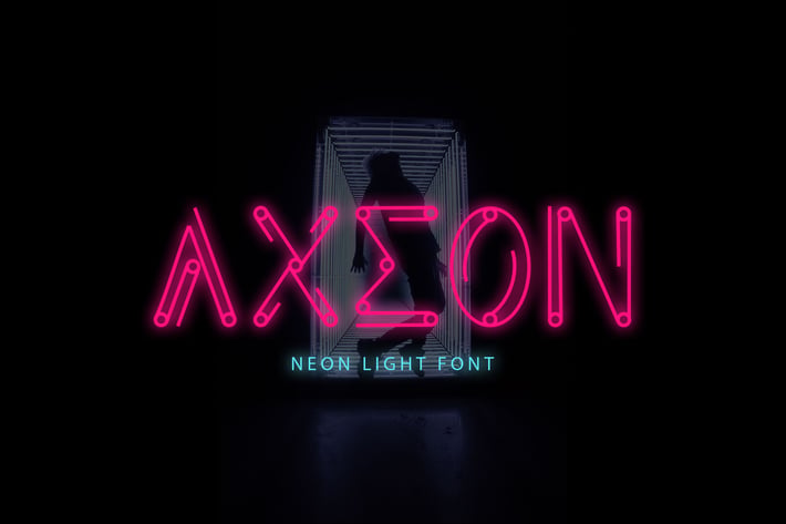 Axeon - Futuristic Line Font
