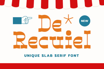 De Recuiel - Unique Slab Serif Font