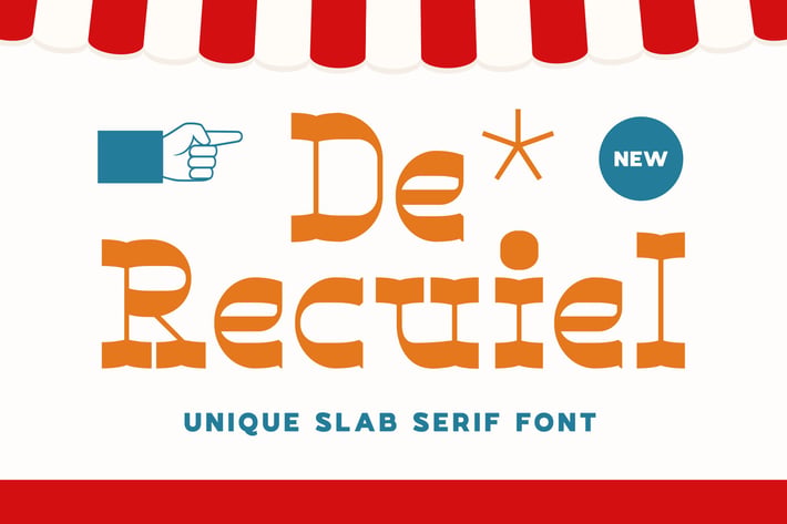 De Recuiel - Unique Slab Serif Font