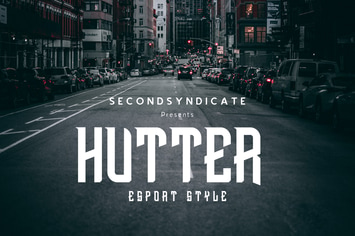 HUTTER- Esport font