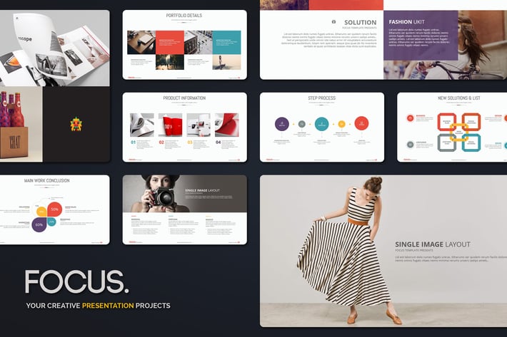 Focus - Creative Presentation Template (PPTX)