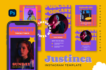 Justinea - Retro Instagram Stories and Post