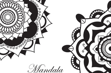 Mandala.Pagan symbol. Schematic representation 