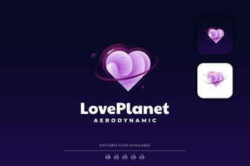 Love Planet Gradient Logo