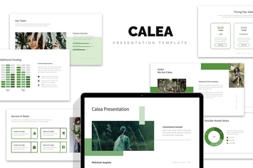Calea : Green Color Tone Pitch Deck Keynote