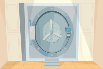 Safe Deposit Box - Illustration Background