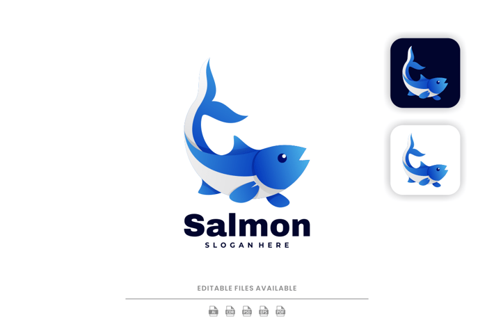 Salmon Gradient Logo