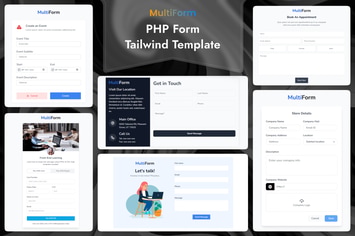 MultiForm - Tailwind CSS PHP Form Template