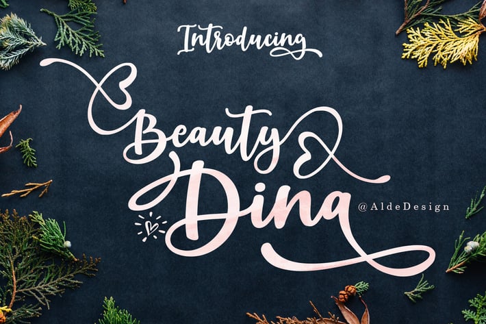 Beauty Dina | Beautiful Brush Script