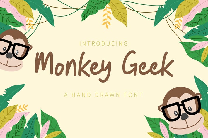 Monkey Geek – Fun Handwriting Font