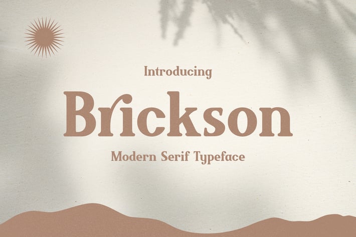 Brickson - Elegant Modern Serif