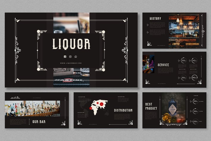 Dark Vintage - Liquor Presentation