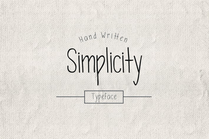 Simplicity Typeface