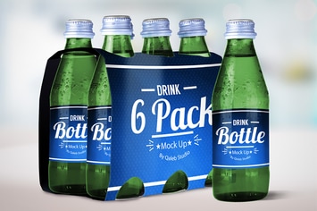 Drink Bottle &  6 Pack Mock Up V.1
