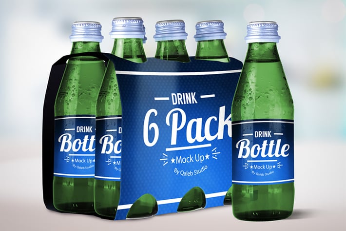 Drink Bottle &  6 Pack Mock Up V.1
