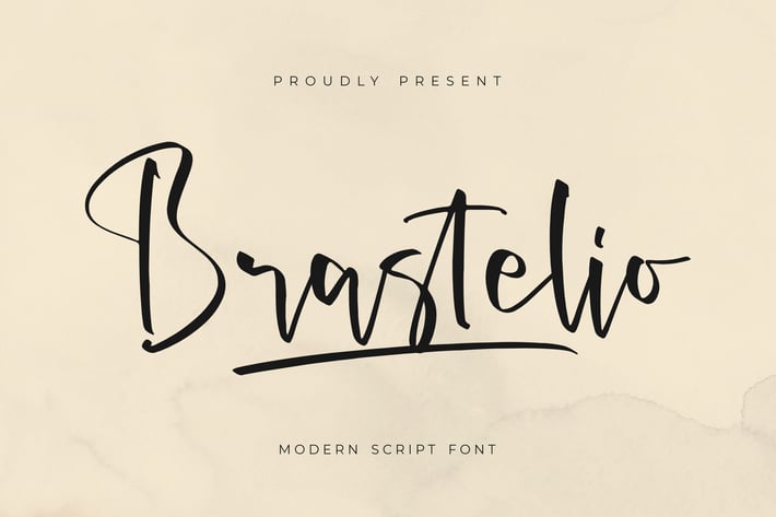 Brastelio Modern Script Font 