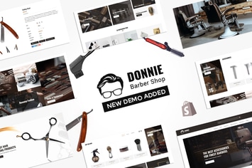  Donnie | Salon, Barber Shop Shopify Theme 