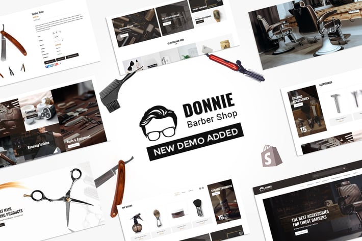  Donnie | Salon, Barber Shop Shopify Theme 