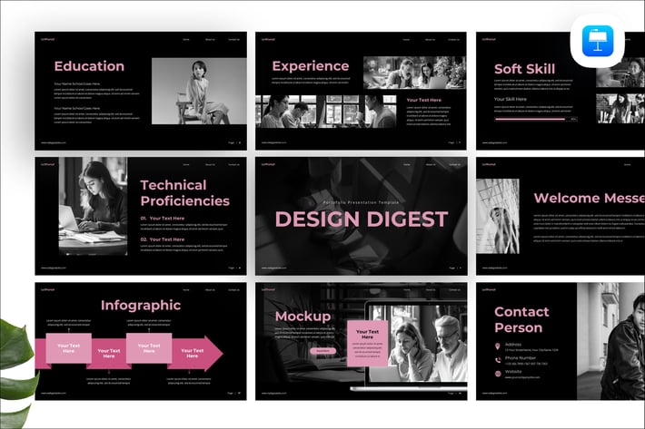 Design Digest Portfolio Keynote Presentation