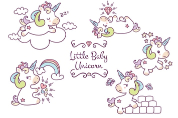 Unicorn Hand Drawn