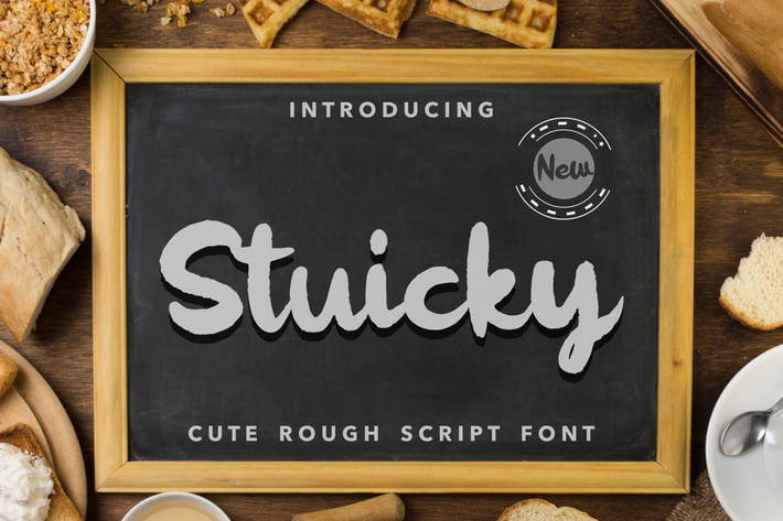 Stuicky Rough Script Font