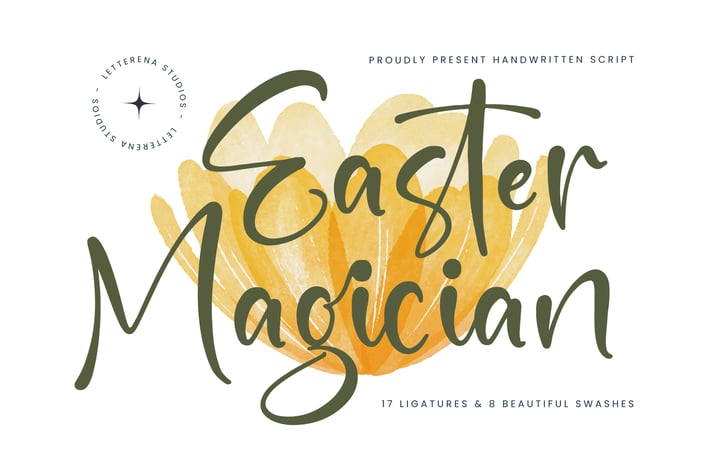 Easter Magician Handwritten Script