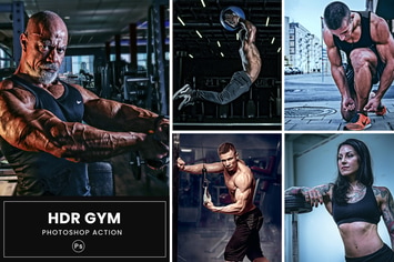 HDR Gym Photoshop Action