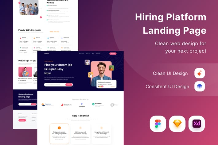 Hiring Platform Landing Page